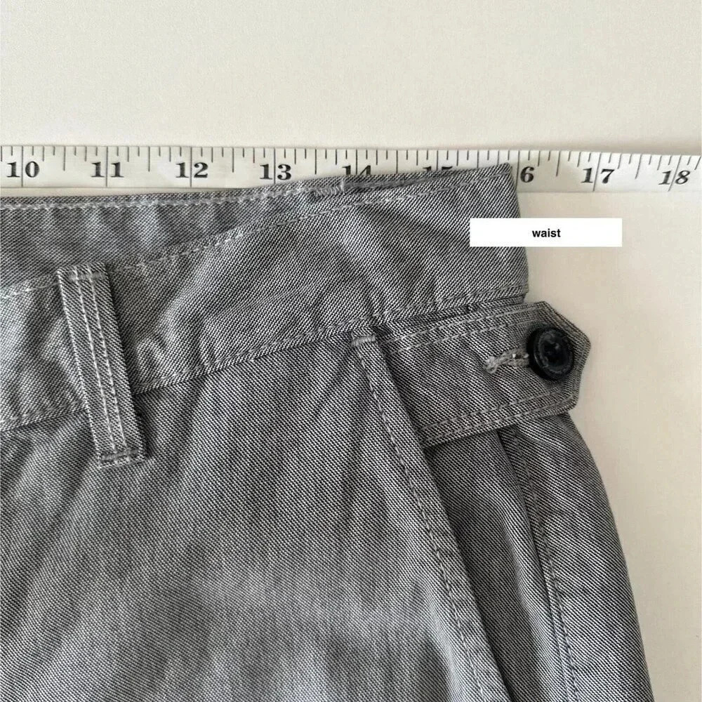 7 For All Mankind Shorts Mens 30 Grey Cargo Classic Fit Casual Preppy Summer - Picture 13 of 14